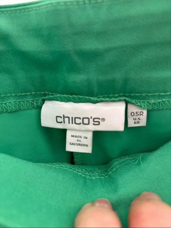 Chico's Emerald Green Slim Ankle Pants - Picture 4 of 6